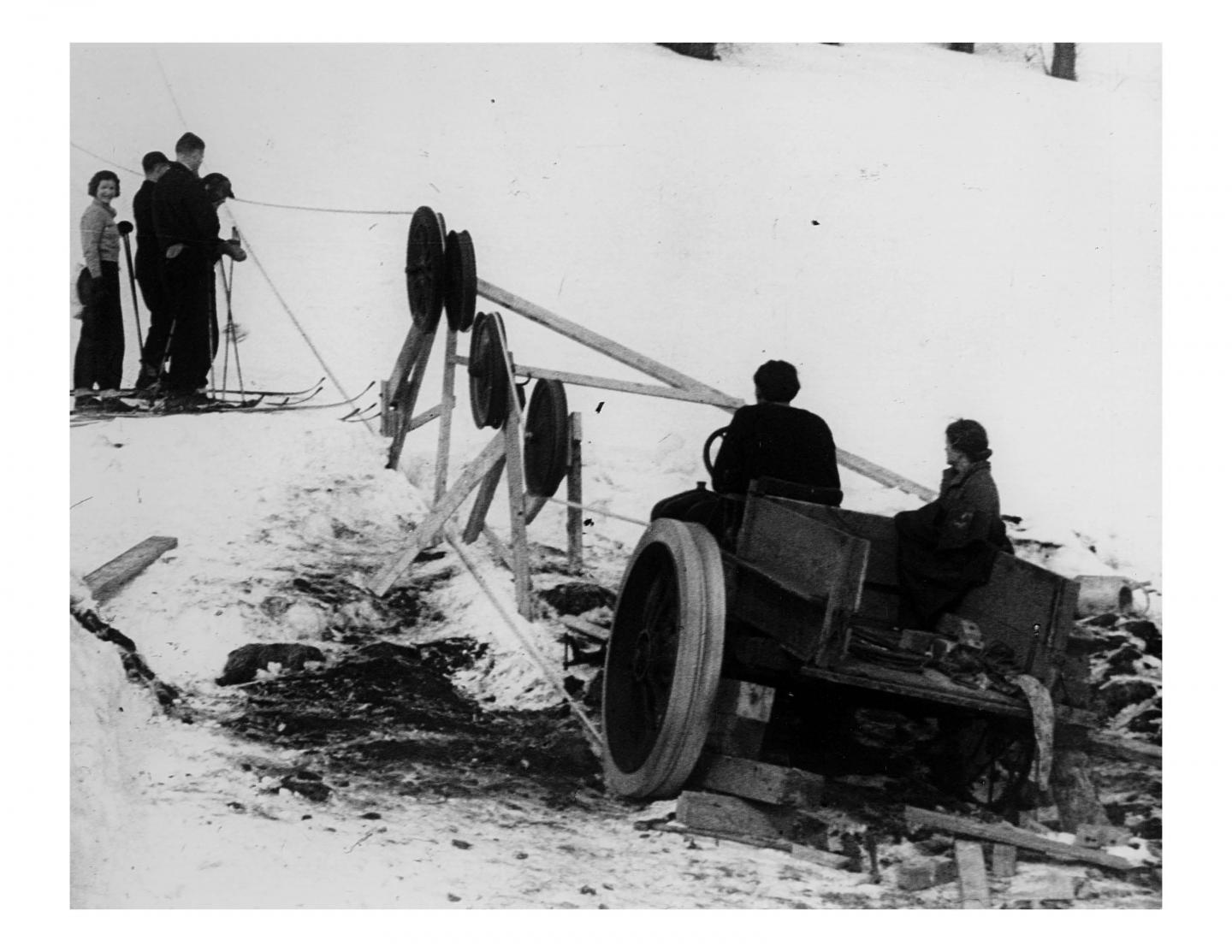 1934 - First Rope Tow in America