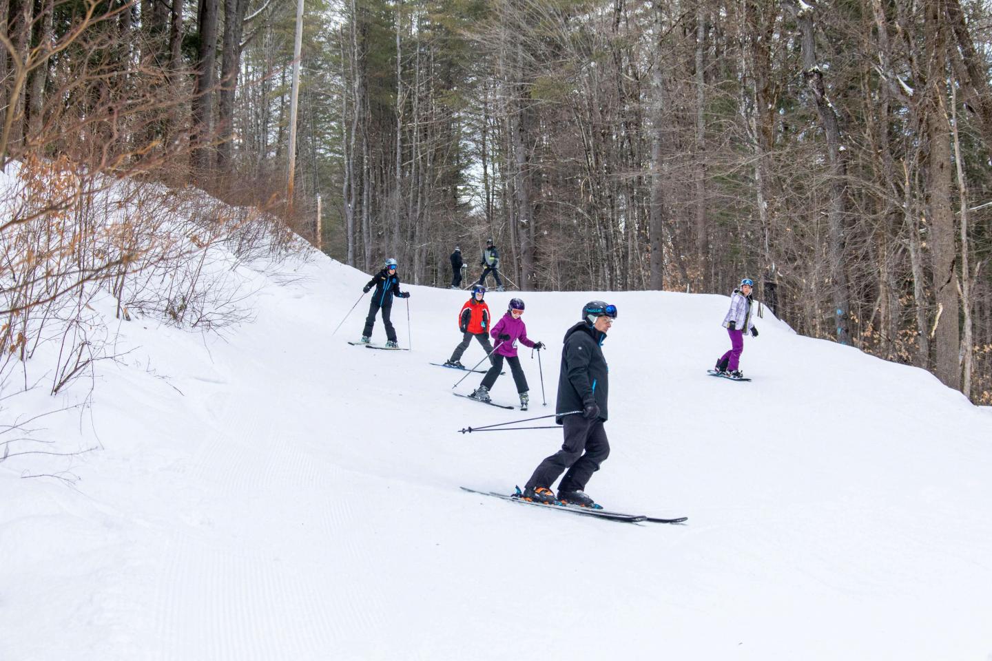 group ski lesson