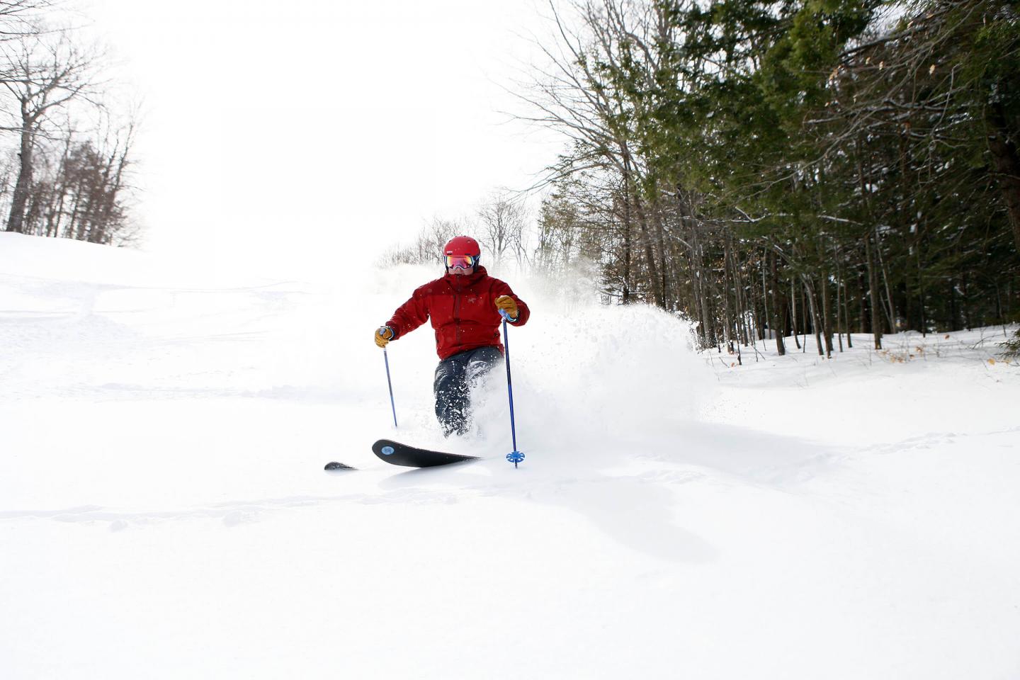 Suicide 6 Skier in Powder