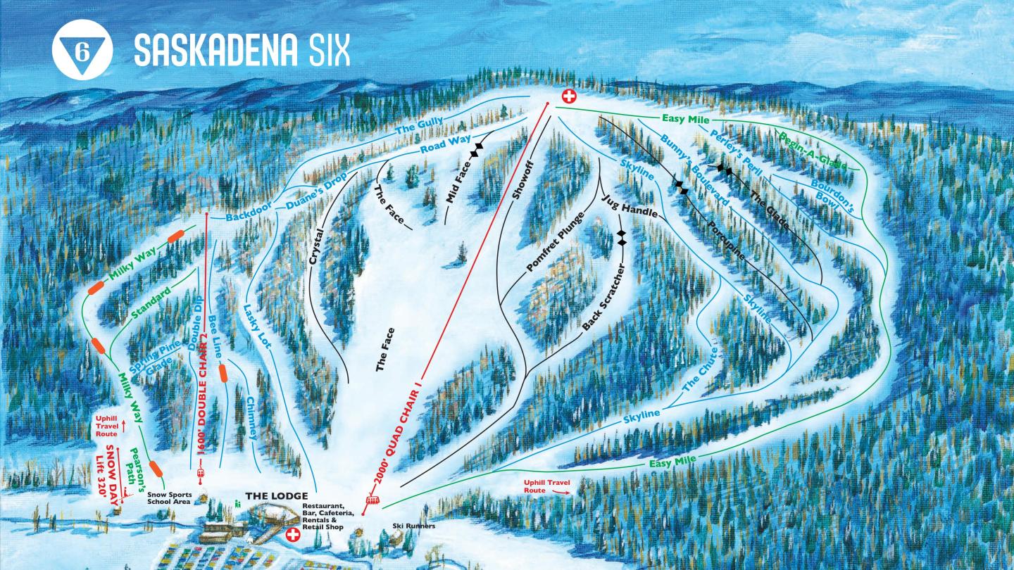 Saskadena Six Trail Map